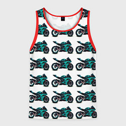 Мужская майка без рукавов Motorbike light blue