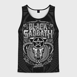 Майка-безрукавка мужская Black Sabbath - goat skull, цвет: 3D-черный