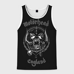 Майка-безрукавка мужская Motorhead логотип, цвет: 3D-белый