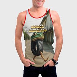 Майка-безрукавка мужская Boneca Ambalabu мем, цвет: 3D-красный — фото 2