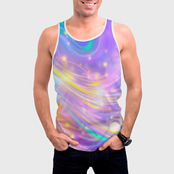 Майка-безрукавка мужская Волшебный мистический космос, цвет: 3D-белый — фото 2