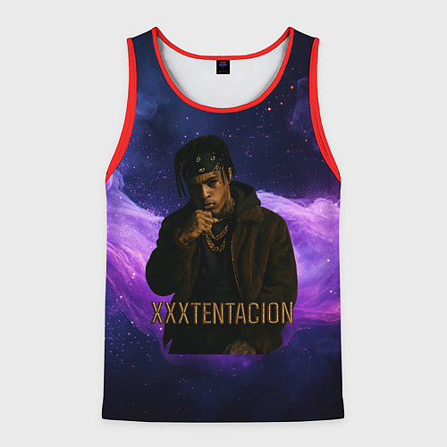 Мужская майка без рукавов XXXTentacion - кулак / 3D-Красный – фото 1