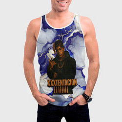 Майка-безрукавка мужская XXXTentacion gangster, цвет: 3D-белый — фото 2