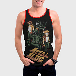 Майка-безрукавка мужская Metal slug - tank, цвет: 3D-красный — фото 2