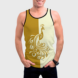 Майка-безрукавка мужская Жар-птица в золотом, цвет: 3D-черный — фото 2