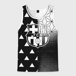 Майка-безрукавка мужская Barcelona geometry black, цвет: 3D-белый
