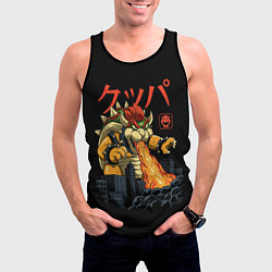 Майка-безрукавка мужская Марио Боузер, цвет: 3D-черный — фото 2