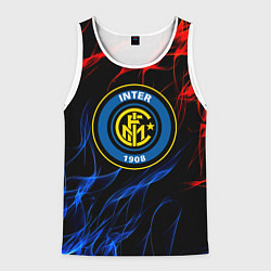 Майка-безрукавка мужская Интер битва огней, цвет: 3D-белый