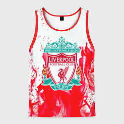 Майка-безрукавка мужская Liverpool розовый огонь, цвет: 3D-красный