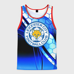 Майка-безрукавка мужская Лестер сити броня соты, цвет: 3D-красный