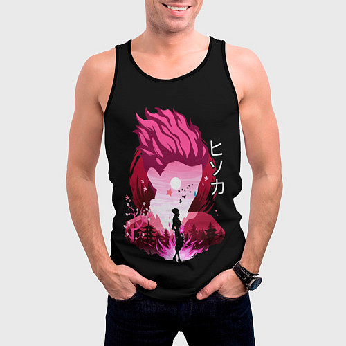 Мужская майка без рукавов Хисока из аниме Хантер х Хантер / 3D-Черный – фото 3