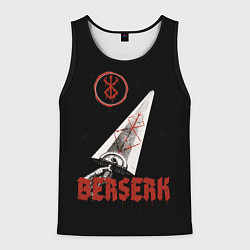 Майка-безрукавка мужская Меч Берсерка, цвет: 3D-черный
