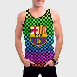 Майка-безрукавка мужская Barcelona gradient neon, цвет: 3D-черный — фото 2