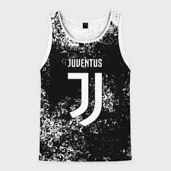 Майка-безрукавка мужская Ювентус брызги красок, цвет: 3D-белый