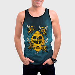 Майка-безрукавка мужская Wu-tang clan пчелы, цвет: 3D-черный — фото 2