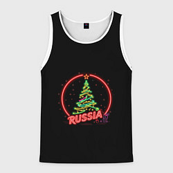 Майка-безрукавка мужская New year, цвет: 3D-белый