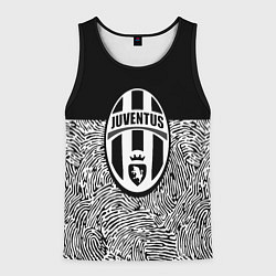 Майка-безрукавка мужская Juventus отпечатки текстура, цвет: 3D-черный