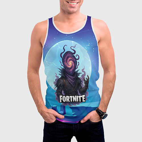 Мужская майка без рукавов Рейвен Fortnite / 3D-Белый – фото 3