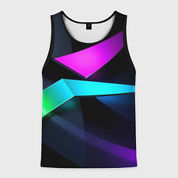 Мужская майка без рукавов Neon colored geometric