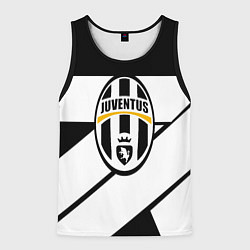Майка-безрукавка мужская Ювентус полосы геометрия линии, цвет: 3D-черный