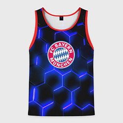 Майка-безрукавка мужская FC Bayern Mnchen соты, цвет: 3D-красный