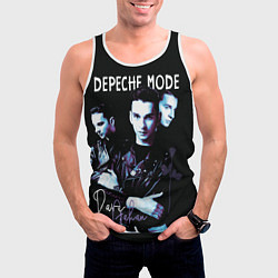 Майка-безрукавка мужская Dave Gahan Depeche Mode rose, цвет: 3D-белый — фото 2