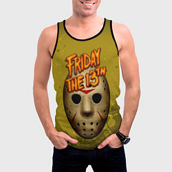 Майка-безрукавка мужская Джейсон Вурхиз, цвет: 3D-черный — фото 2