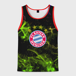 Майка-безрукавка мужская Бавария Мюнхен огонь, цвет: 3D-красный