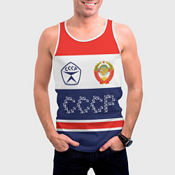 Майка-безрукавка мужская Символика и знаки СССР, цвет: 3D-белый — фото 2