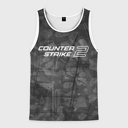 Майка-безрукавка мужская Контр cтрайк два, цвет: 3D-белый