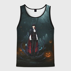 Майка-безрукавка мужская Вампир Сон Джин-Ву - Поднятие уровня в одиночку ан, цвет: 3D-черный