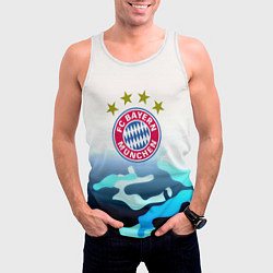 Майка-безрукавка мужская Бавария Мюнхен камуфляж, цвет: 3D-белый — фото 2