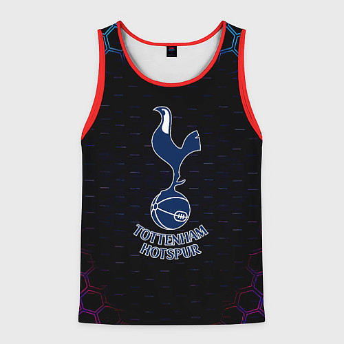 Мужская майка без рукавов ФК Тоттенхэм соты / 3D-Красный – фото 1