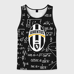 Майка-безрукавка мужская Ювентус физика символы, цвет: 3D-черный