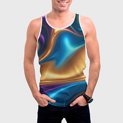 Майка-безрукавка мужская Сплавы разноцветные, цвет: 3D-белый — фото 2