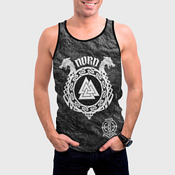 Майка-безрукавка мужская Символ валькнут, цвет: 3D-черный — фото 2
