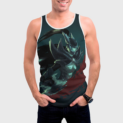 Мужская майка без рукавов Phantom Assassin / 3D-Белый – фото 3