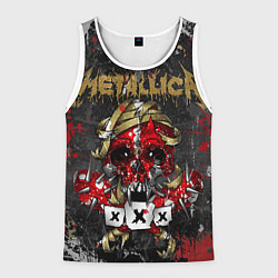 Майка-безрукавка мужская Metallica XXX, цвет: 3D-белый