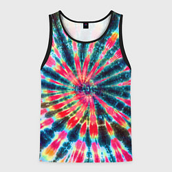 Майка-безрукавка мужская Tie dye, цвет: 3D-черный