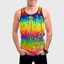Майка-безрукавка мужская Tie dye, цвет: 3D-черный — фото 2