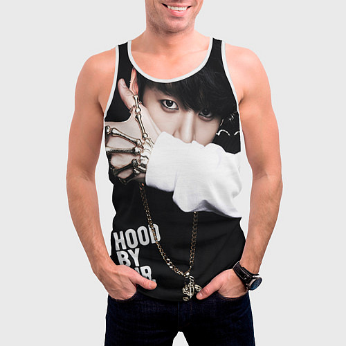 Мужская майка без рукавов BTS: Hood by air / 3D-Белый – фото 3