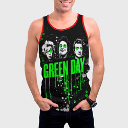Майка-безрукавка мужская Green Day: Acid Colour, цвет: 3D-красный — фото 2