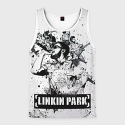Майка-безрукавка мужская Linkin Park, цвет: 3D-белый