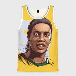 Мужская майка без рукавов Ronaldinho Art