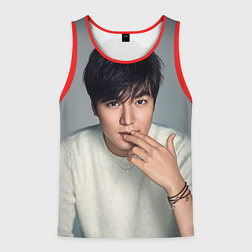 Мужская майка без рукавов Lee Min Ho / 3D-Красный – фото 1