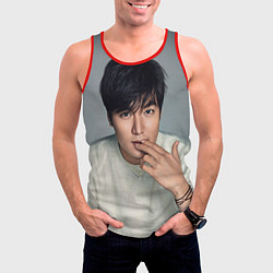 Майка-безрукавка мужская Lee Min Ho, цвет: 3D-красный — фото 2