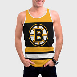 Майка-безрукавка мужская Boston Bruins, цвет: 3D-белый — фото 2
