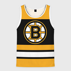 Майка-безрукавка мужская Boston Bruins, цвет: 3D-белый