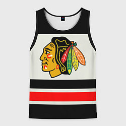 Майка-безрукавка мужская Chicago Blackhawks, цвет: 3D-черный
