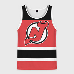 Майка-безрукавка мужская New Jersey Devils, цвет: 3D-белый